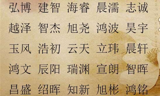 男孩名字叫希望 象征光明与希望的名字