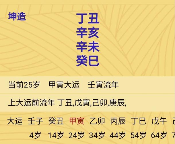 八字大运丁丑与流年 丁丑日走丁丑大运易发财